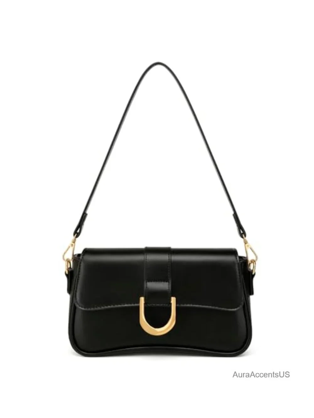 Vegan Leather Retro Underarm Hobo Bag Women Shoulder Purse